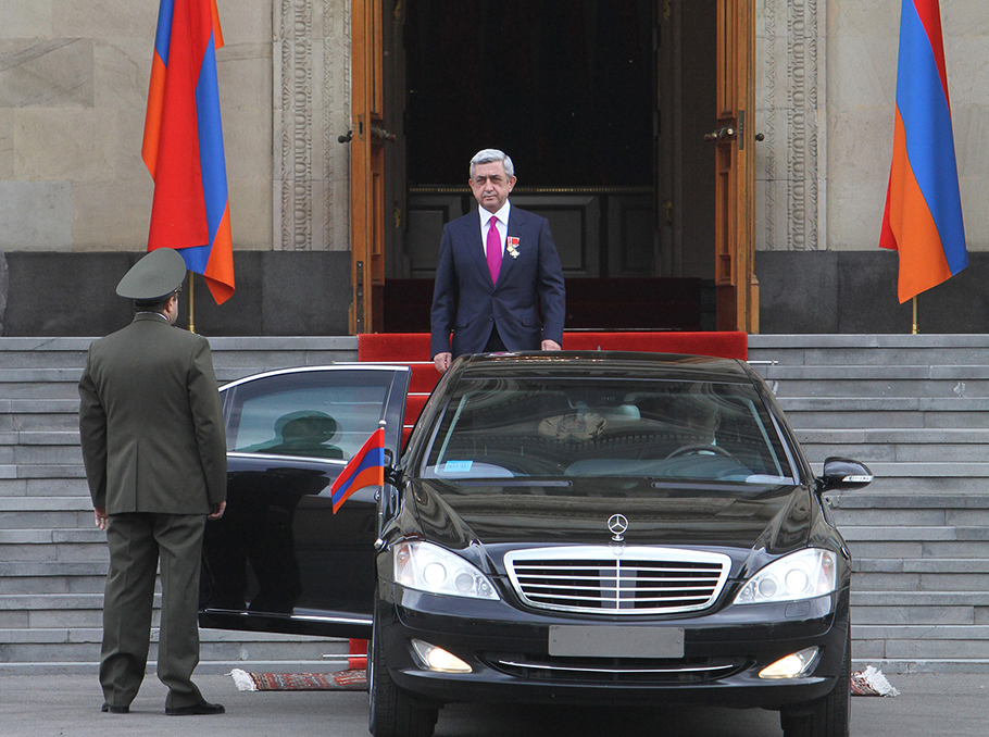 Serzh Sargsyan on April 9, 2008