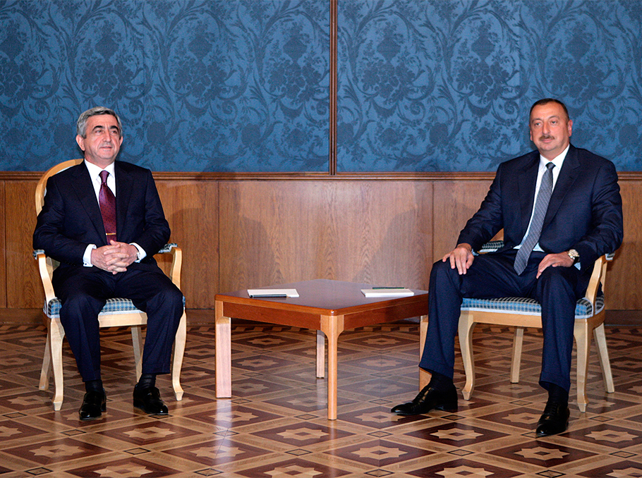 Серж Саргсян и Ильхам Алиев 