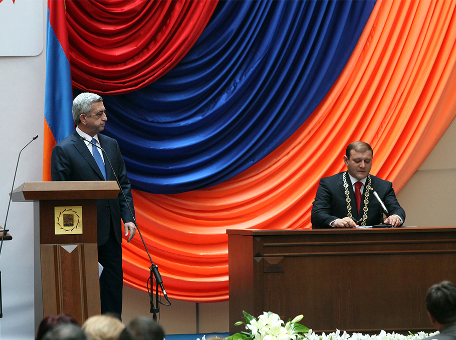 Serzh Sargsyan and Taron Margaryan