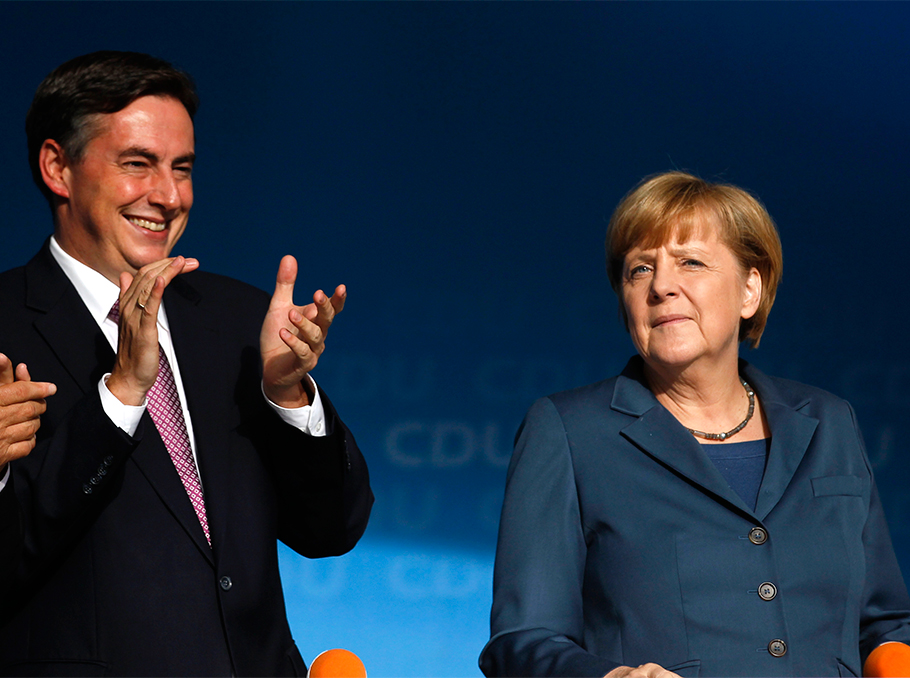 David McAllister and Angela Merkel