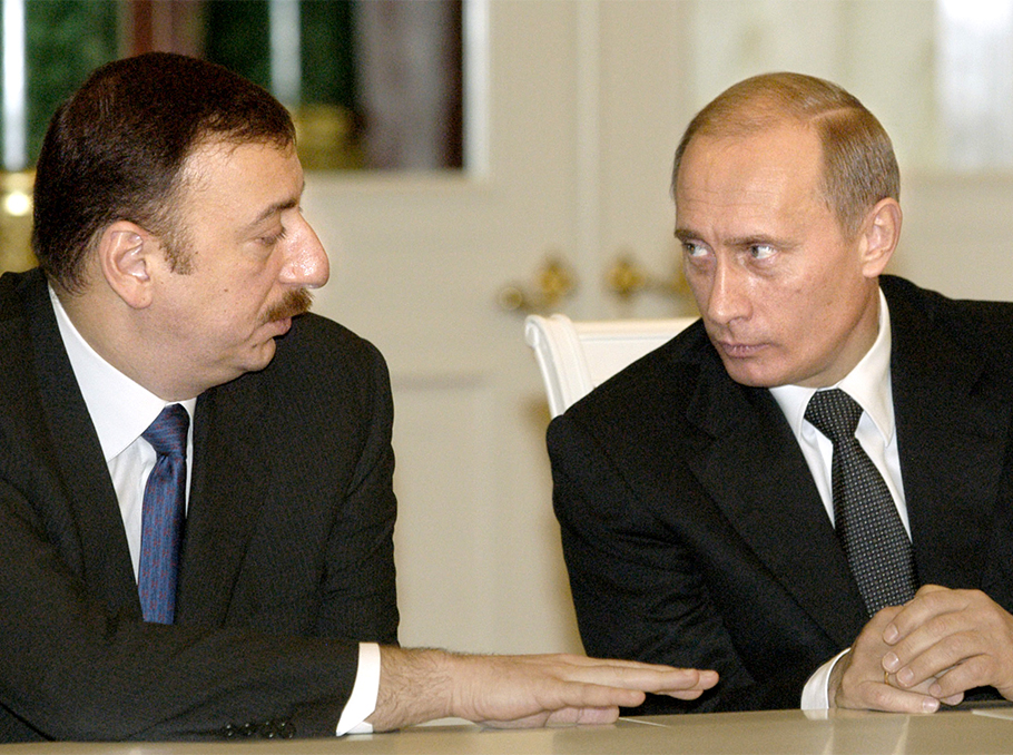 Putin and Aliyev in 2004