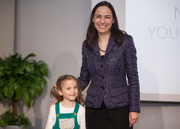 Vera Kobalia with her daughter