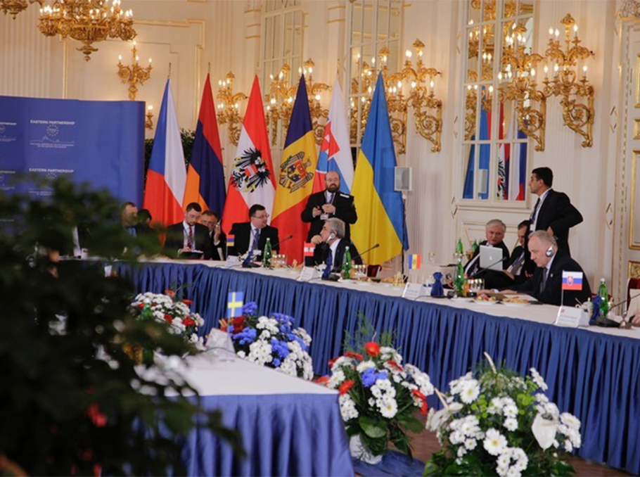 Serzh Sargsyan at the Eastern Partnership Summit in Prague 