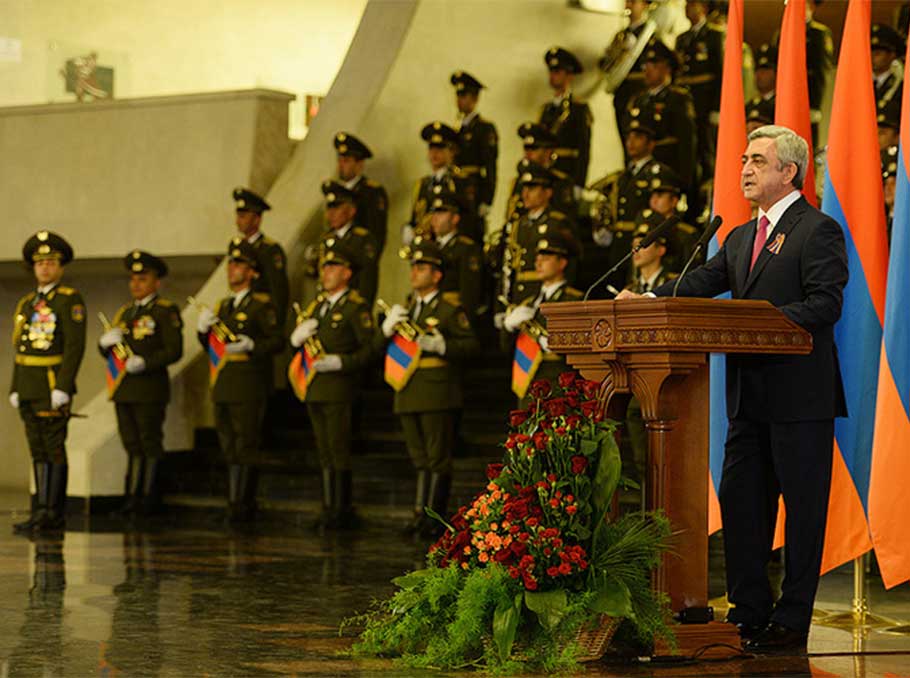Президент Армении Серж Саргсян 21 сентября 2014 года