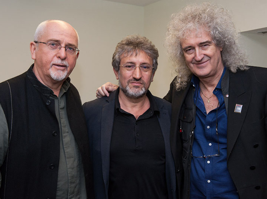 Peter Gabriel, Garik Israelian and Brian May