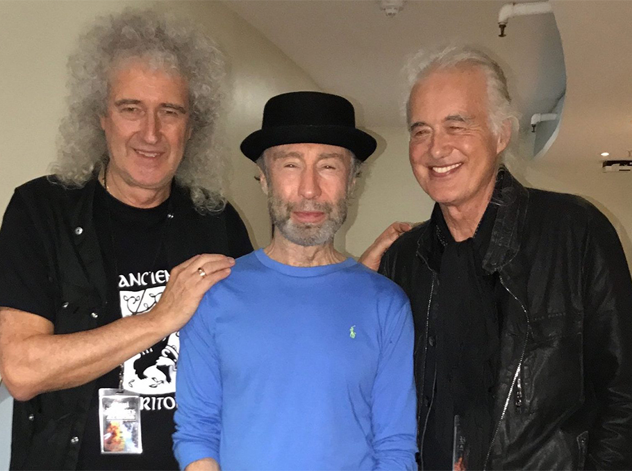 Brian May, Paul Rogers and  Jimmy Page