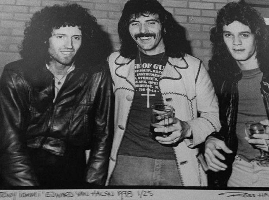 Brian May, Toni Iommi and Eddie Van Halen in 1978