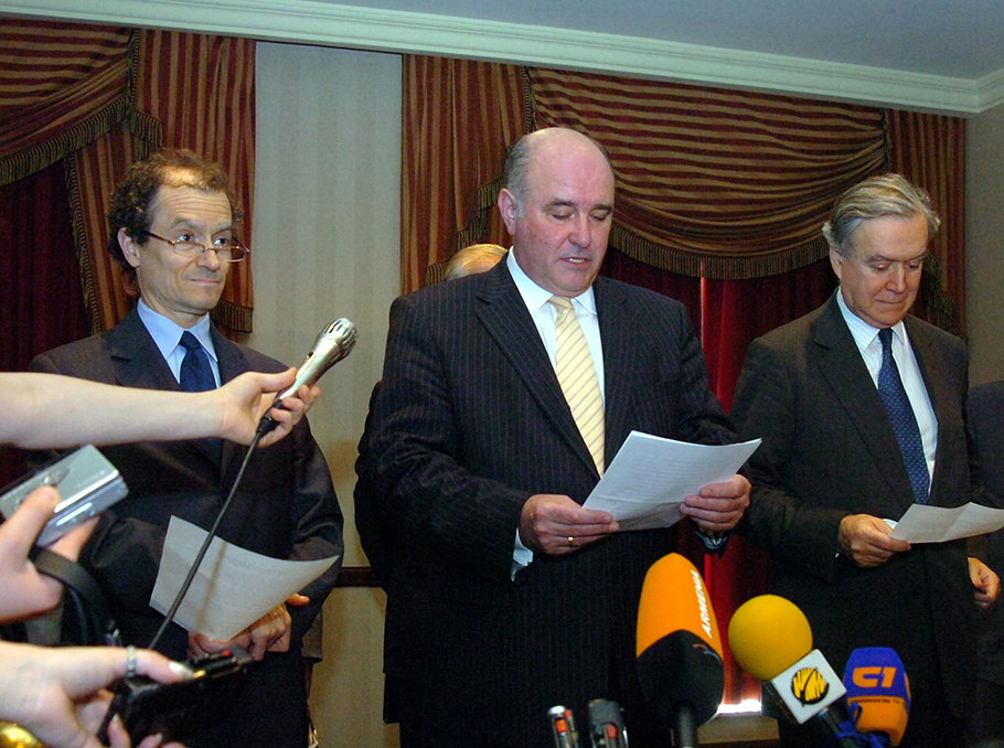 Grigory Karasin, Daniel Fried and Pierre Morel in Yerevan on May 25, 2006