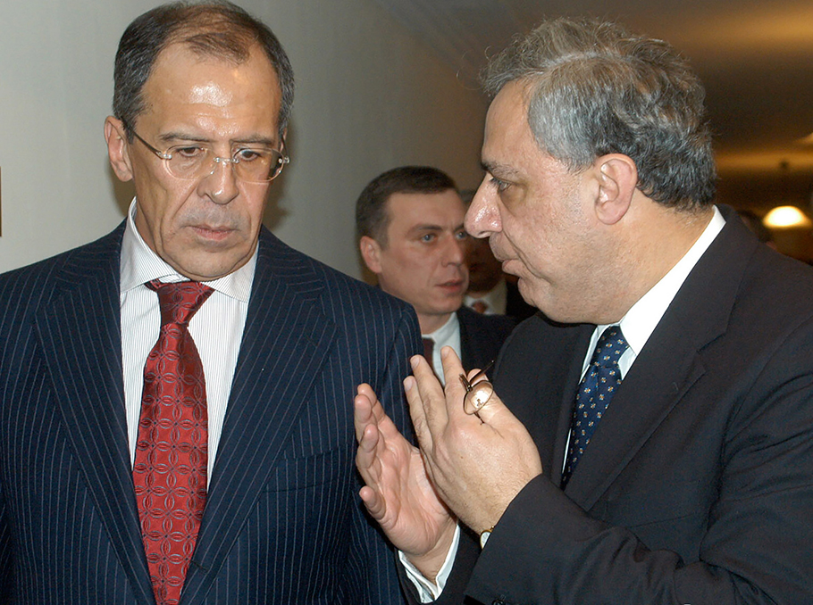 Вардан Осканян и Сергей Лавров в 2005 году