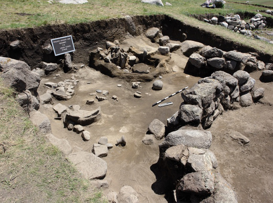 Gegharot ancient site during excavations