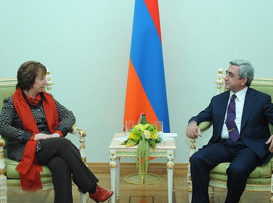 Serzh Sargsyan and Catherine Ashton Serzh Sargsyan and Catherine Ashton