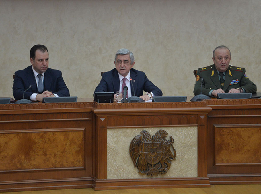 Serzh Sargsyan on February 20, 2017