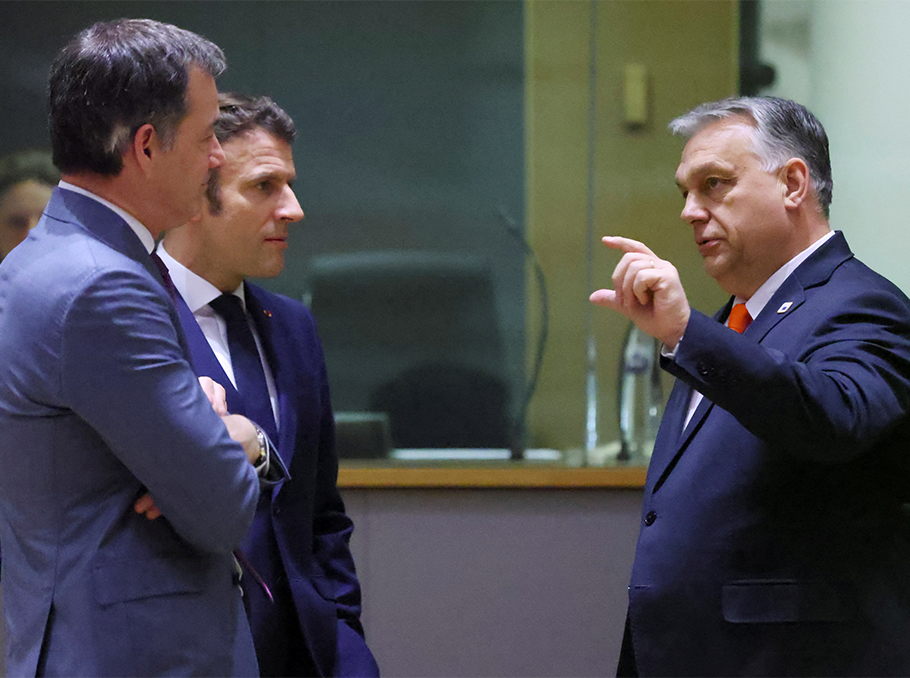 Президент Франции Эманюэль Макрон и премьер-министр Венгрии Виктор Орбан