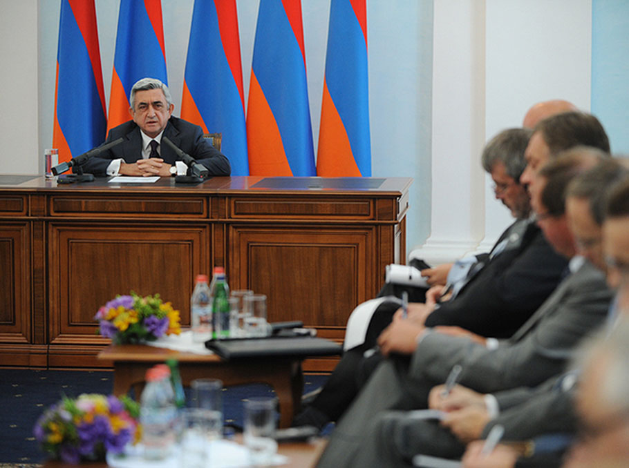 Serzh Sargsyan on September 7, 2012