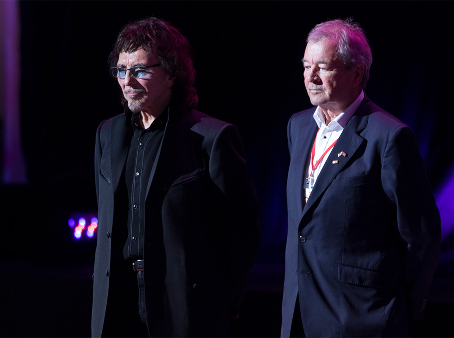 Ian Gillan and Tony Iommi in Armenia in 2019