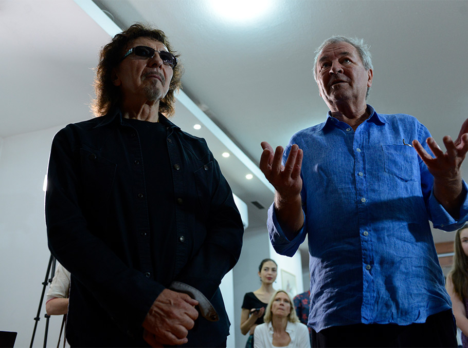 Ian Gillan and Tony Iommi in Armenia in 2019