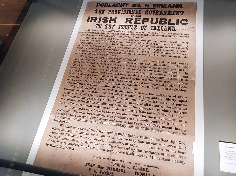 Անկախության հռչակագիրը Trinity College-ի թանգարանում