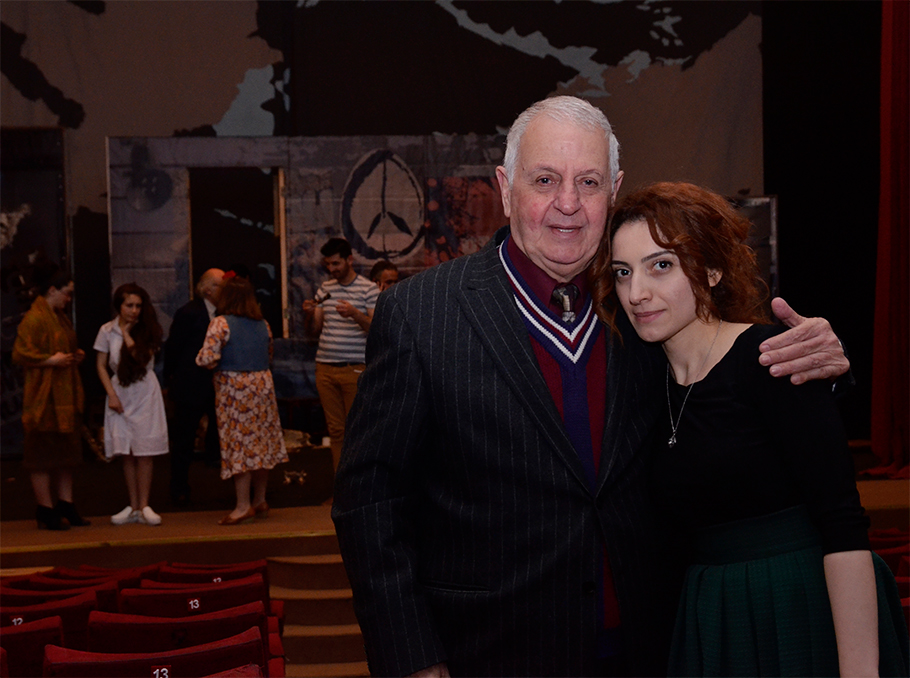 Երվանդ Ղազանչյանն ու Ռուզան Խաչատրյանը, Ստեփանակերտ, 2016թ.