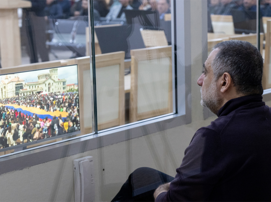 Ռուբեն Վարդանյանը Բաքվում ընթացող «դատավարության» ժամանակ