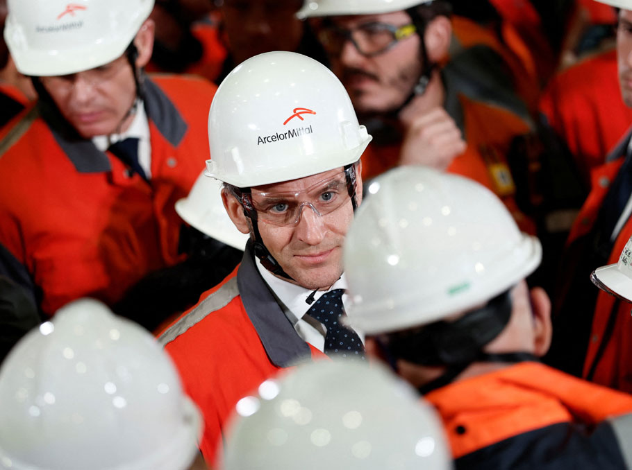 Էմանյուել Մակրոնն այցելել է Ֆրանսիայի հյուսիսում գտնվող ArcelorMittal ընկերության գործարանր
