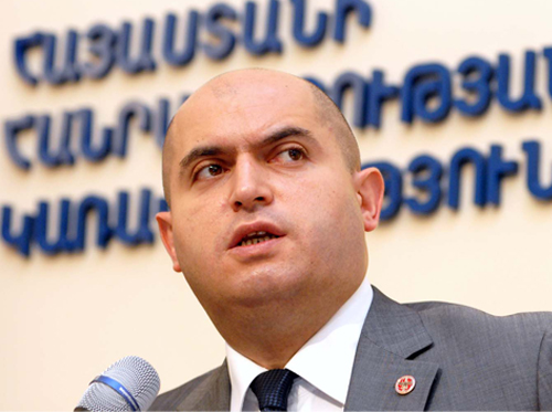 Armenian Minister of Science and Education Armen Ashotyan