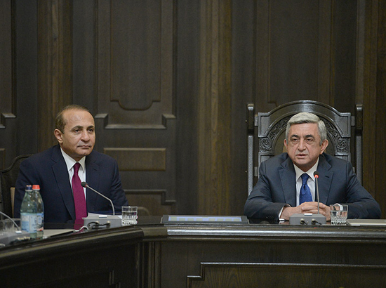 Hovik Abrahamyan and Serzh Sargsyan