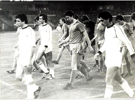 Hamlet Mkhitaryan with his teammates