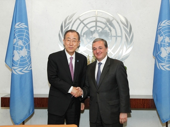 Ban Ki-moon and Zohrab Mnatsakanyan