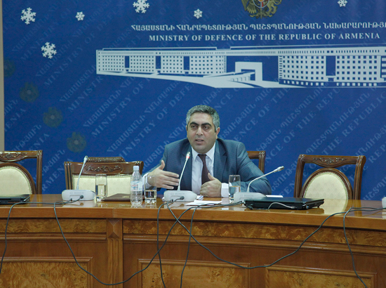 Armenian Defense Ministry spokesman Artsrun Hovhannisyan 