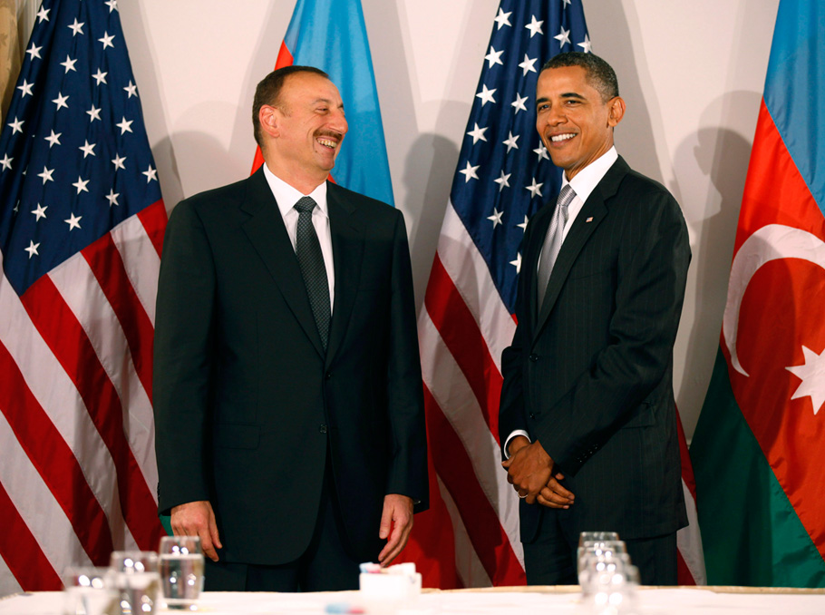 Իլհամ Ալիեւը եւ Բարաք Օբաման 2010 թ.