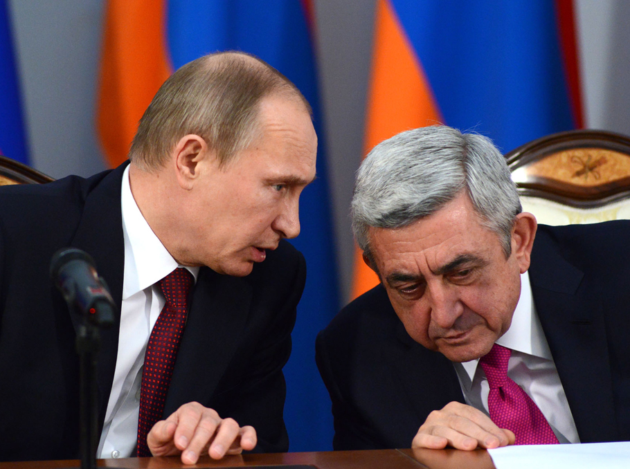 Руководители России и Армении 