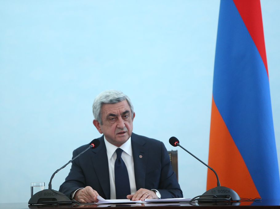 Armenian President Serzh Sargsyan