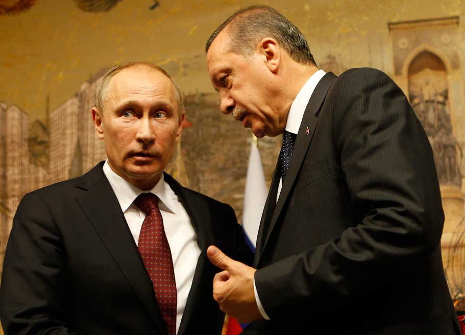 Vladimir Putin and Recep Tayyip Erdogan 