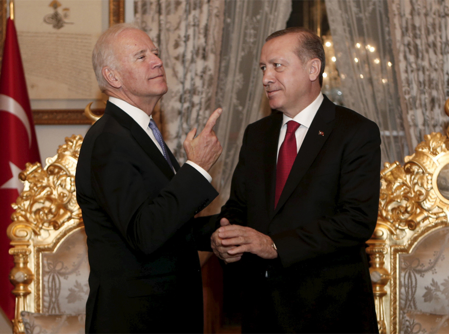 Joe Biden and Recep Erdogan