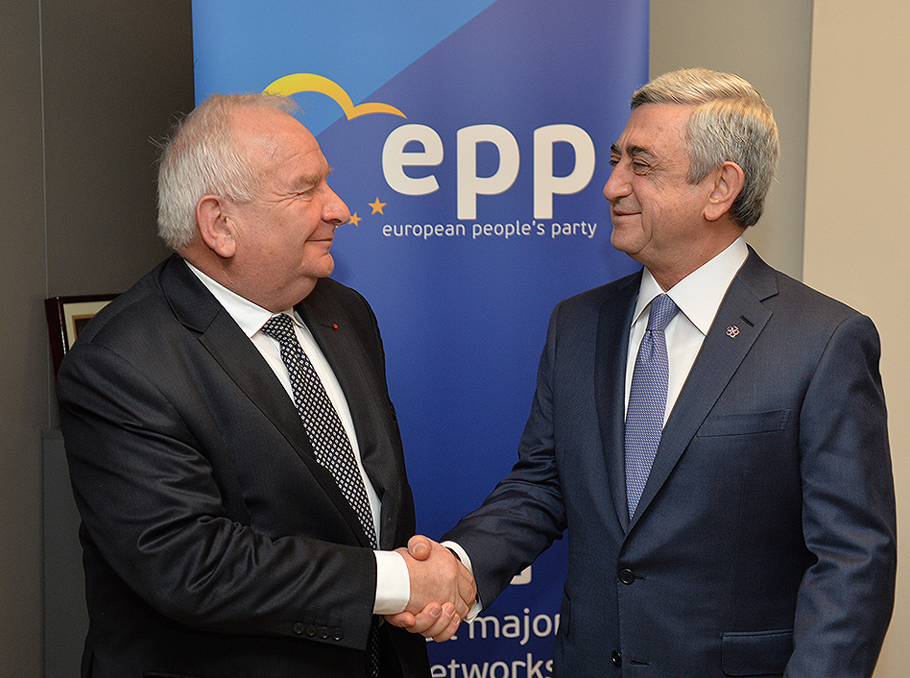 Joseph Daul‏ and Serzh Sargsyan