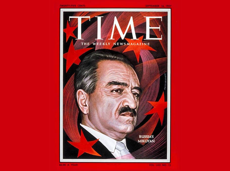 Անաստաս Միկոյանը Time ամսագրի շապիկին 1957 թվականին 