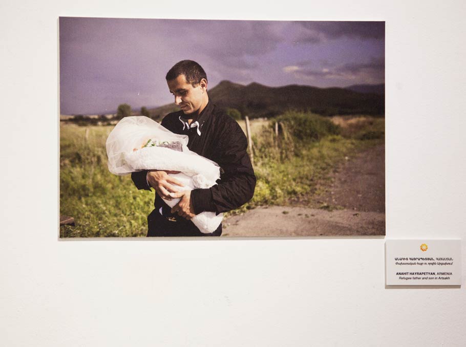 “Refugee father and son in Artsakh”