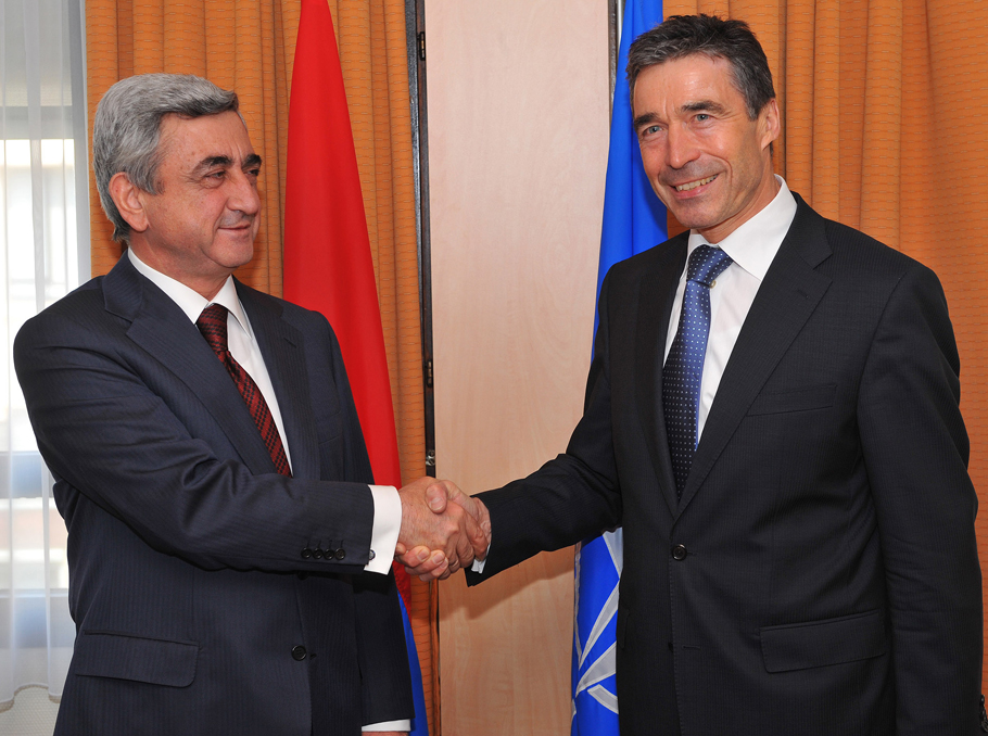 Anders Fogh Rasmussen and Serzh Sargsyan