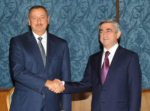 Президенты  Азербайджана и Армении