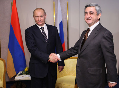 Serzh Sargsyan and Vladimir Putin