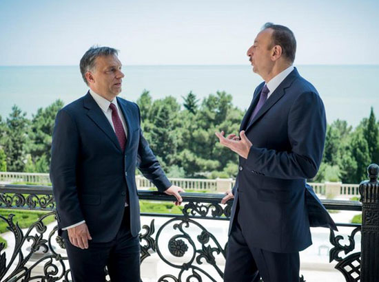 Հունգարիայի վարչապետ Վիկտոր Օրբանն ու Ադրբեջանի նախագահ Իլհամ Ալիեւը
