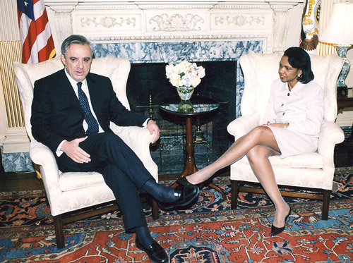 Foreign Minister of Armenia Vardan Oskanyan and  U.S. President’s National Security Advisor Condoleezza Rice