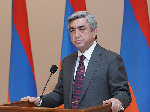 Armenian President Serzh Sargsian