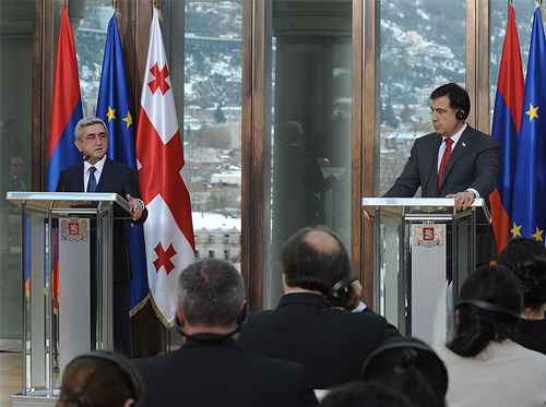 Serzh Sargsyan started a 2-day official visit to Tbilisi today
