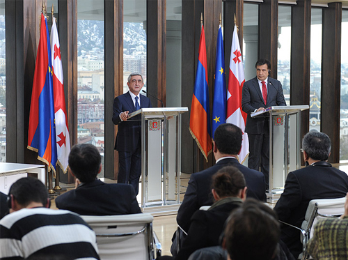 Serzh Sargsyan started a 2-day official visit to Tbilisi today
