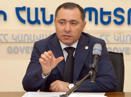 Minister of Labor and Social Affairs Artur Grigoryan